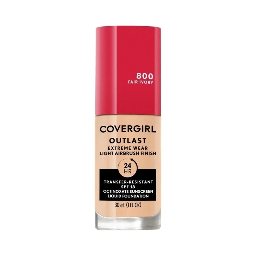Covergirl Outlast Extreme Wear Liquid Foundation 800 Fair Ivory 30 mL/1 fl oz